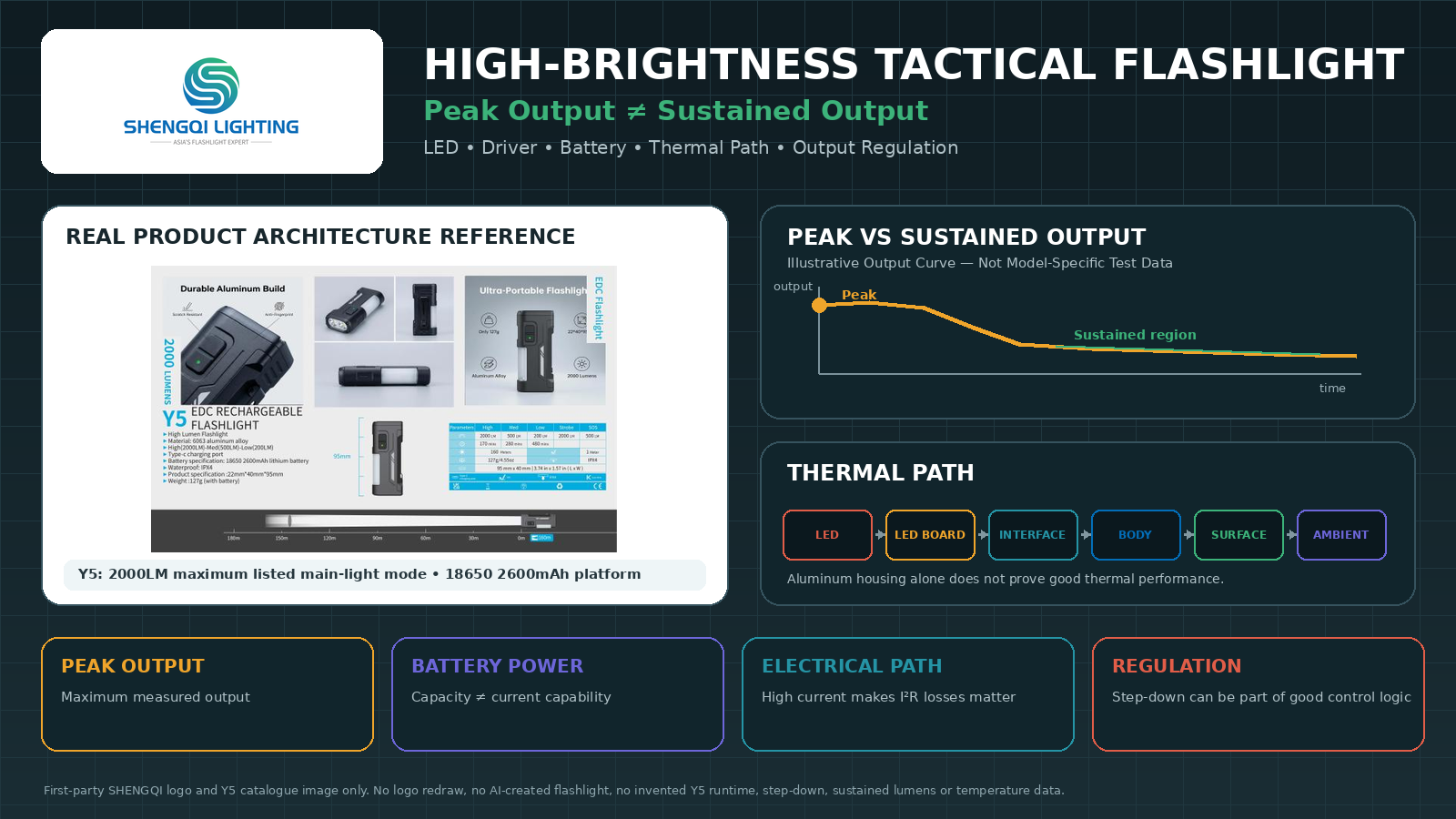 High-Brightness Tactical Flashlight: Beyond Peak Lumens